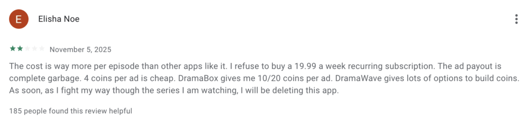 GoodShort negative review